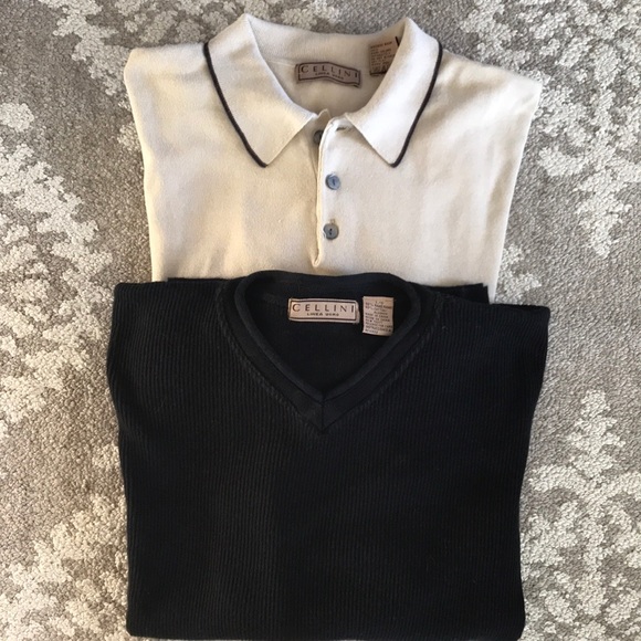 2 1990’s CELLINI linea uomo Sweaters! L/G - Picture 6 of 8
